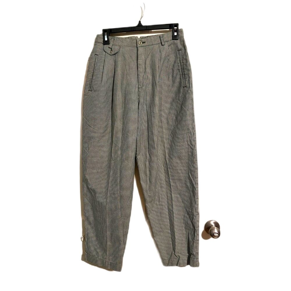 Vintage Liz Claiborne Green Gingham Pants